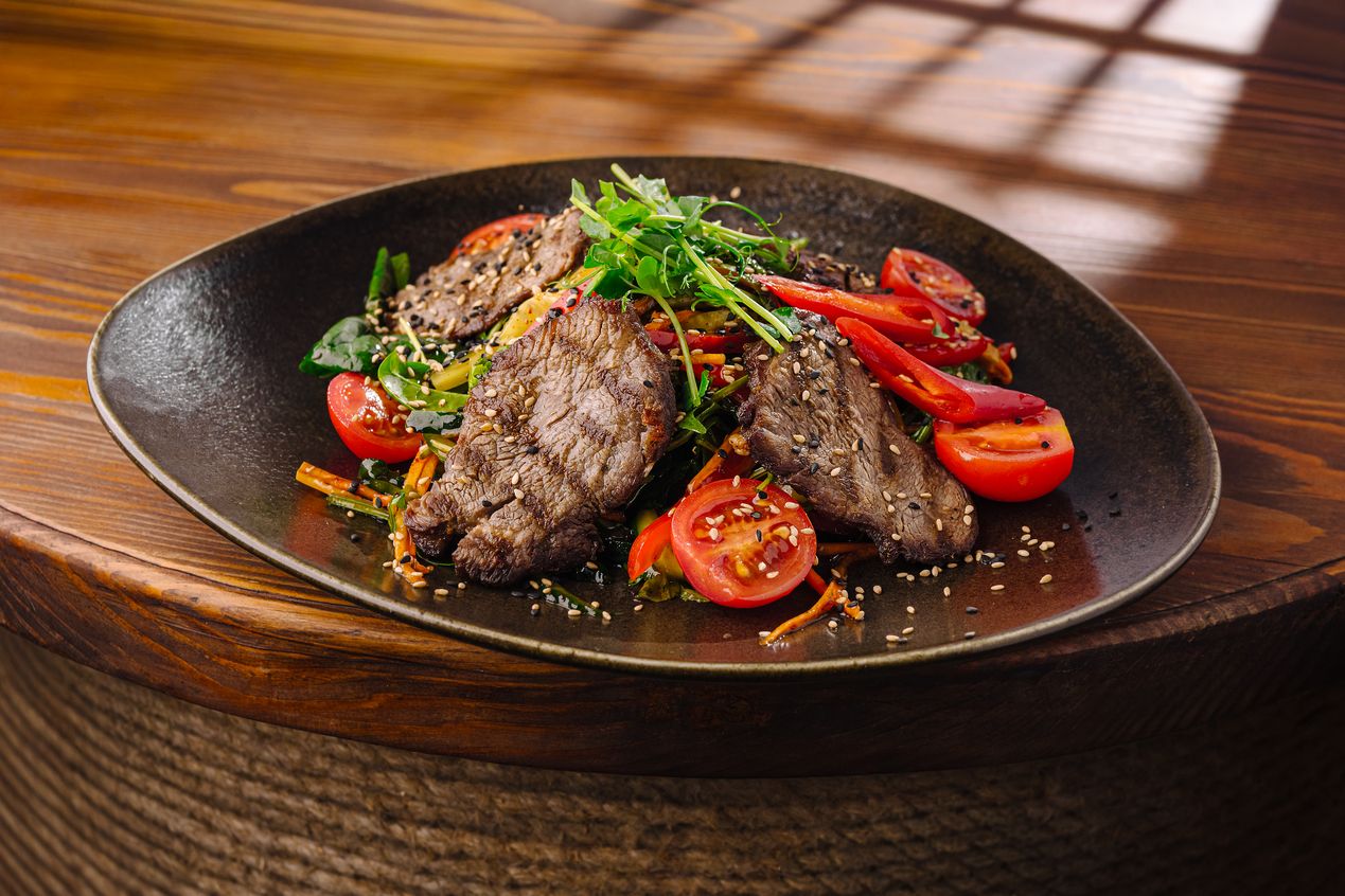 фото-Салат с телятиной